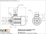 Rozměry 1LA709 IMB14FT (přírubový s malou přírubou) 